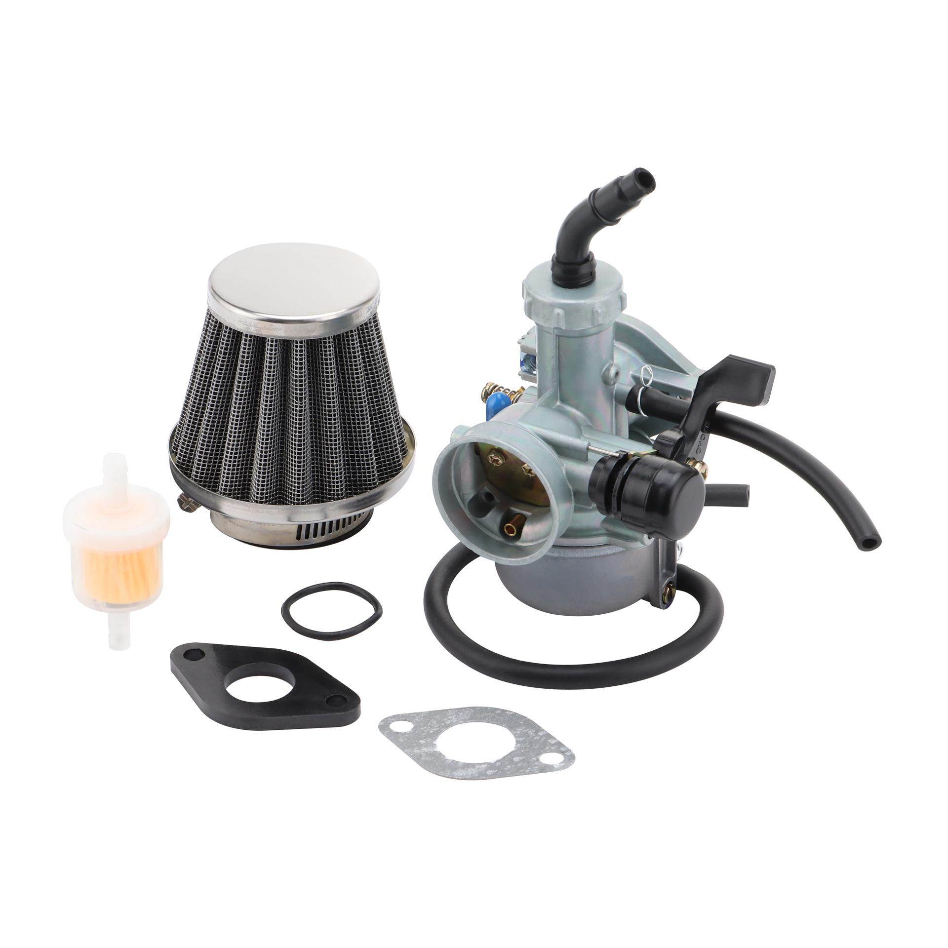 GOOFIT摩托车手动化油器套装燃油滤清器进气歧管适配PZ25