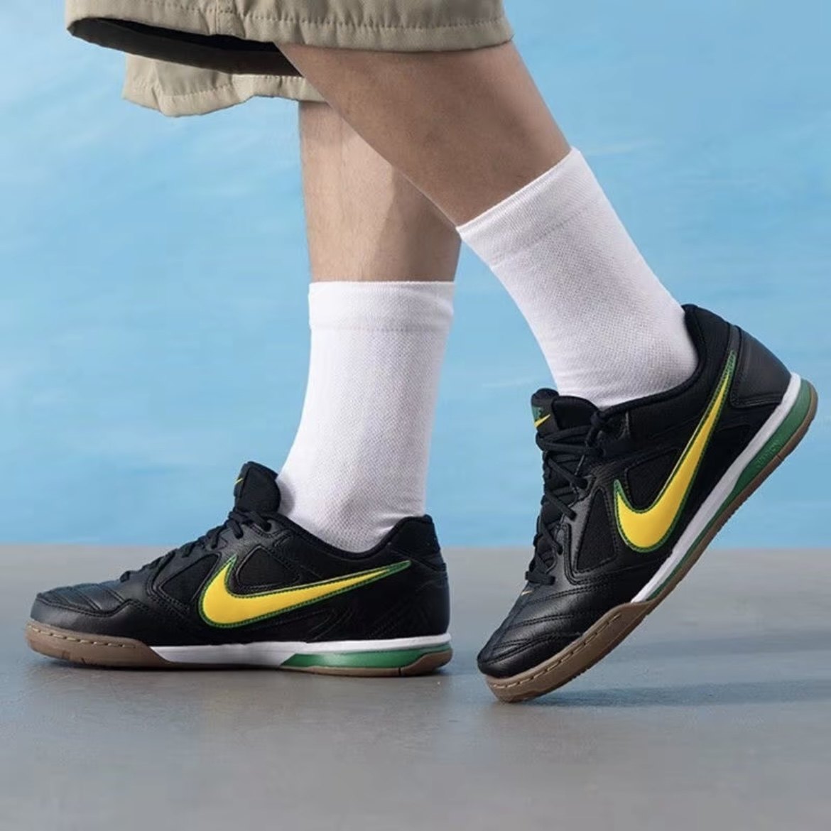 Nike Gato系列 柔软舒适 时尚潮流 耐磨防滑透气足球鞋IB8509-001
