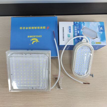 鹰格LED冷库低温灯20W卫生间9W水防潮防爆浴室吸顶三防灯船舶照明