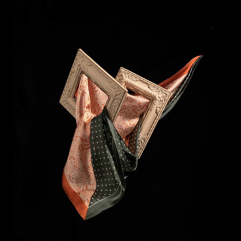 男士英伦复古休闲薄款西装丝巾