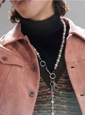 SOARIN美式工装鹿皮绒夹克男阿美咔叽机车服短款复古牛仔外套