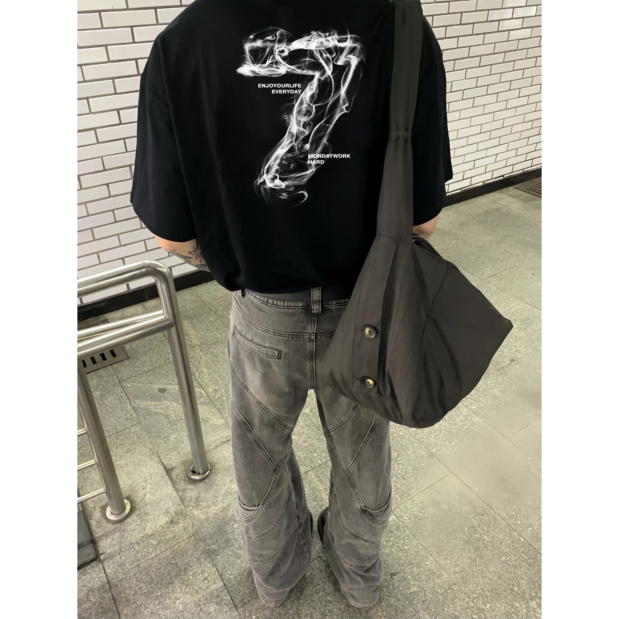 2025夏季新款印花短袖T恤A336-2-V387V-P28-限价38（纯棉）图片