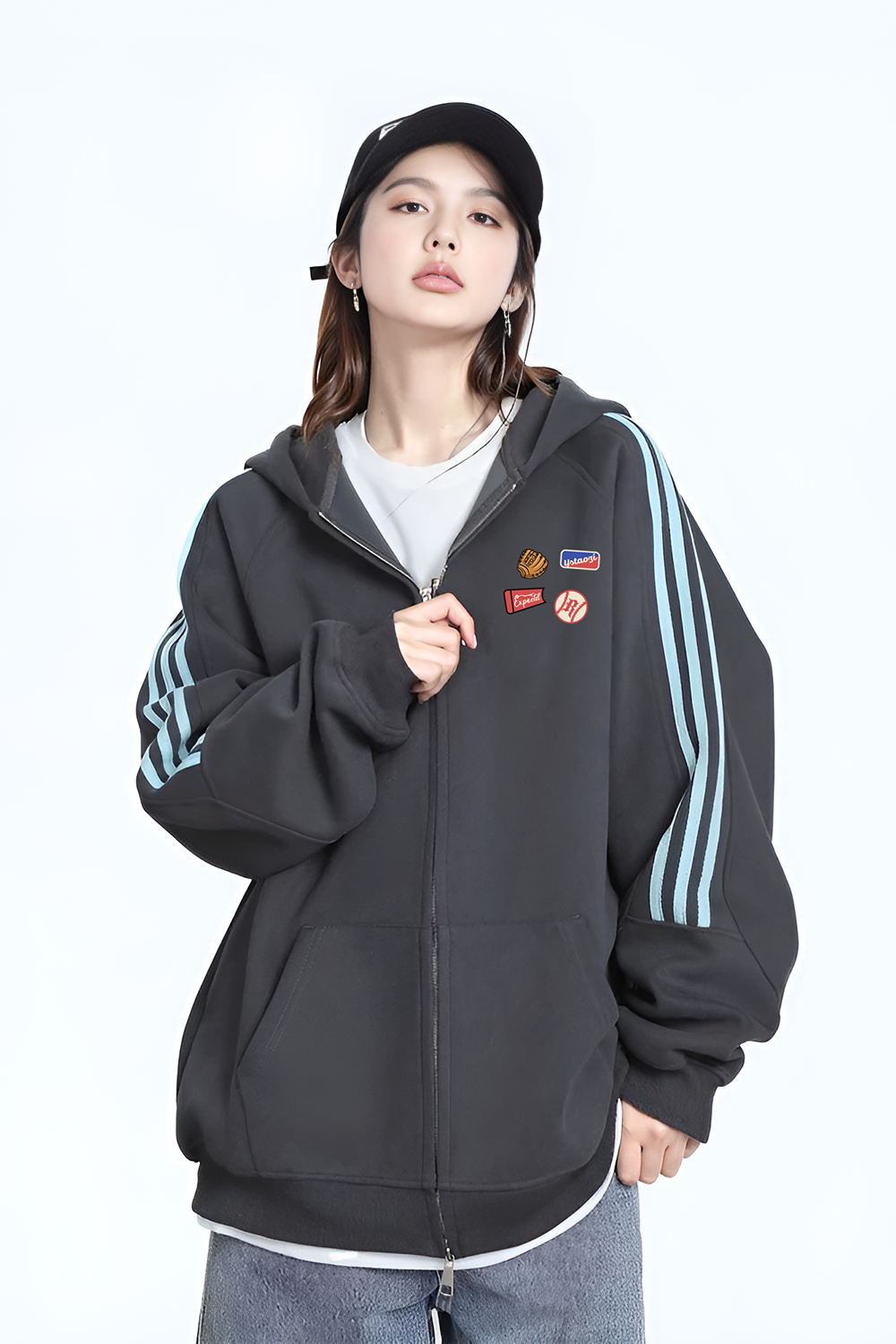 2025开衫卫衣420克华棉A336-2-V667V-特P62（60%棉40%聚酯纤维）,男装卫衣,电商A336-2