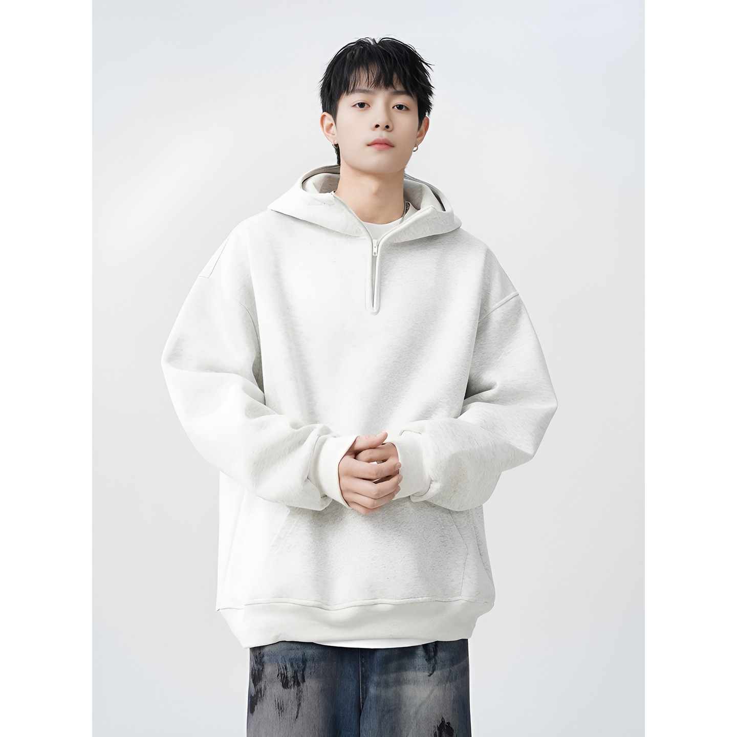 连帽卫衣A336-2-VBP02V-特P45加绒VBP02VJR特P55（60棉40聚酯纤维,男装卫衣,电商A336-2