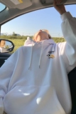 wassuphappy花灰色连帽卫衣男士春秋季潮牌美式硬挺重磅休闲外套，男装卫衣，电商A336-2