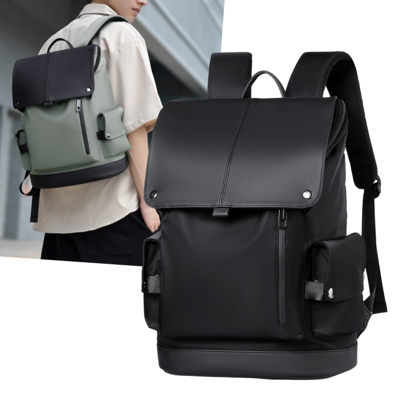 2025新款男士休闲商务防水双肩包