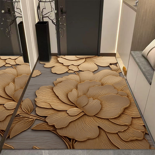 硅藻泥入户门地垫进门地毯门口家用门垫防滑客厅轻奢高级玄关脚垫