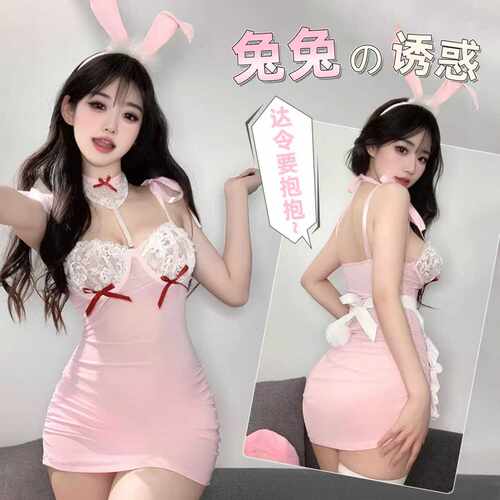 大码性感内衣制服禁欲系兔女郎cos服情侣战袍纯欲大尺度趣味睡衣