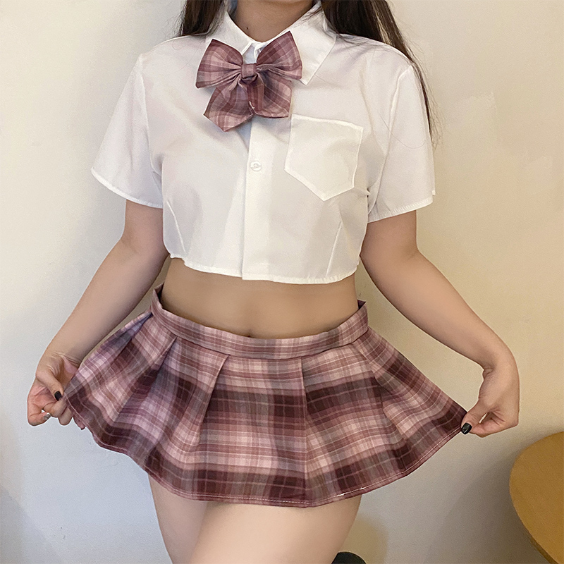 大码校园cosplay学生短裙