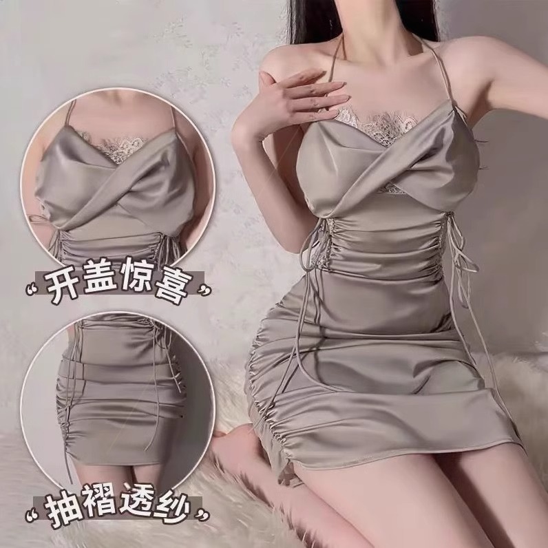 晴趣内衣性感火辣大码胖mm诱惑房事高级感睡衣女包臀qqny盖奶睡裙