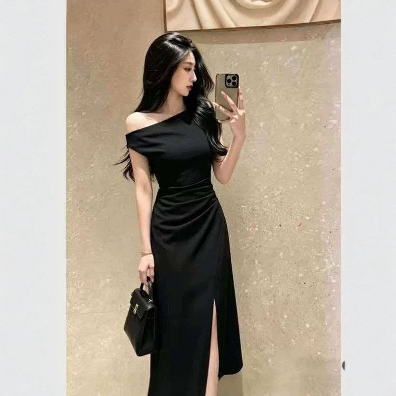 潮牌夏季高级感女长裙连衣裙气质