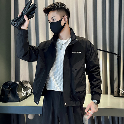 百搭夹克潮牌时尚立领秋季修身