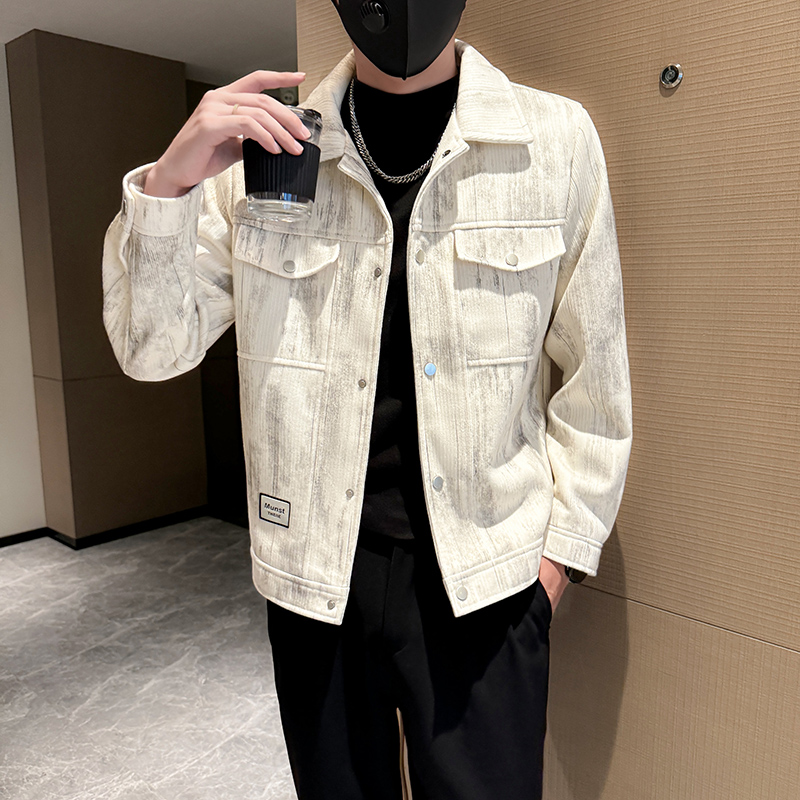 痞帅夹克潮牌高级感翻领秋季男装