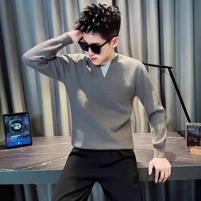 秋冬毛衣男款今年流行内搭针织衫