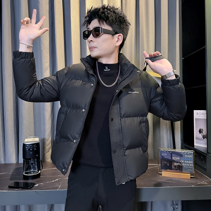 冬季超火羽绒服男装修身保暖棉衣