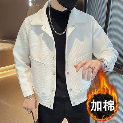 高级感夹克潮牌加厚翻领秋冬外套