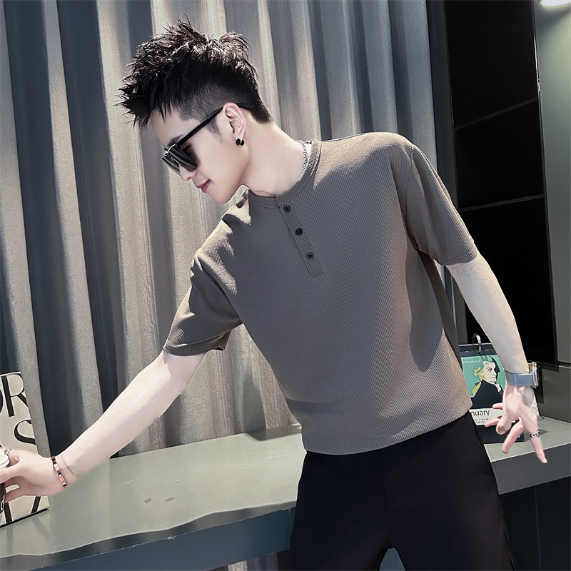 polo衫男款短袖潮流t恤冰丝上衣