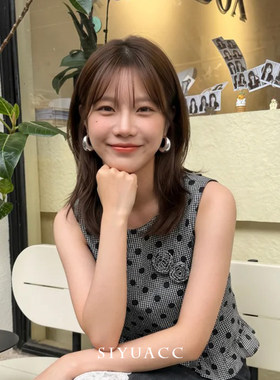 韩系银色光面C形耳环百搭耳饰女