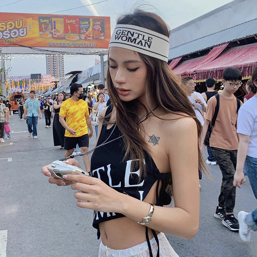 gentlewoman字母运动发带头带女