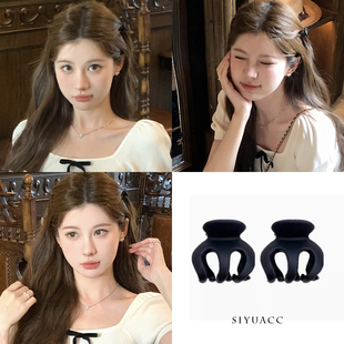 黑色磨砂发夹迷你抓夹公主头小号刘海夹碎发发抓夹子头饰发饰女