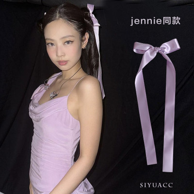 jennie同款长飘带蝴蝶结发夹