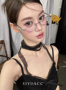 气质黑色蕾丝丝带2025新款小众设计感脖子绑带配饰颈带锁骨链项链