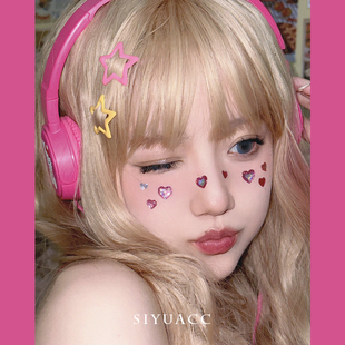 ins星星发夹侧边夹2023新款 多巴胺女孩bb夹刘海夹发卡头饰发饰