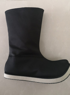 古装武侠翘头靴子古代官员演出影视鞋将军捕快衙役翘首履靴子皂靴