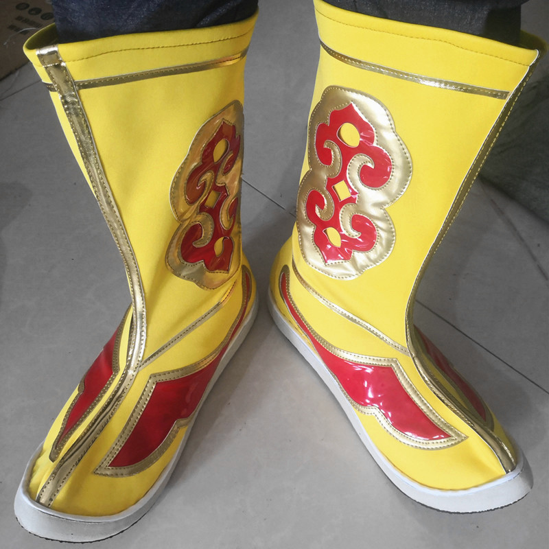 新款男女儿童通用孙悟空齐天大圣美猴王专用靴子大圣归来表演鞋靴