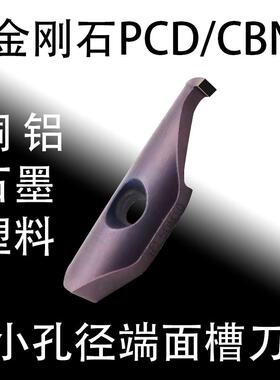 PCD金刚石小孔径端面槽刀SPDR200DM10小数点定做内孔宝石刀大切深