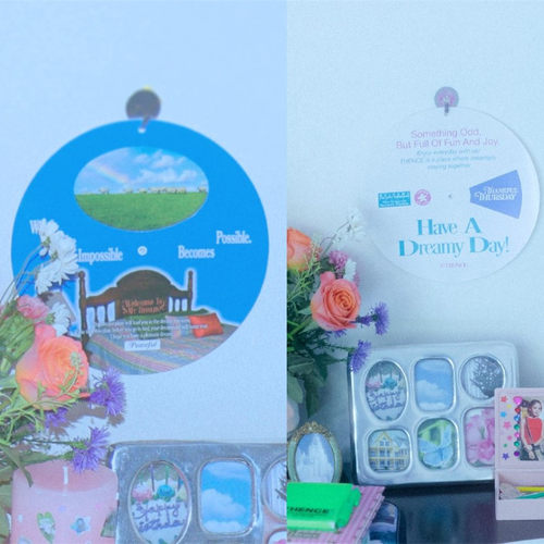 韩国thence悬挂旋转装饰圆盘挂件