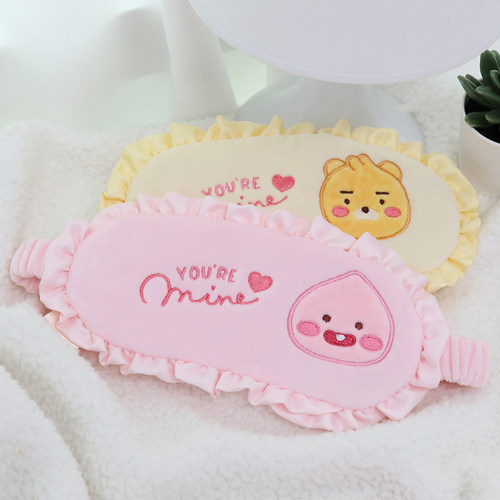 韩国进口可爱风屁桃柔软睡眠眼罩