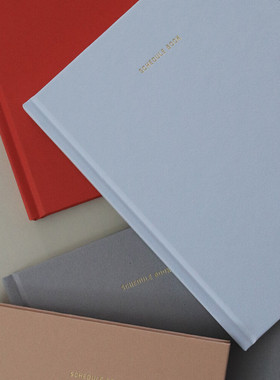 韩国Malgrecela硬面笔记本学习计划手账6个月时间轴日程周计划本