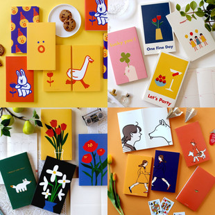 韩国Jamstudio可爱卡通2022年周计划日程本日期型胶套手帐记事本