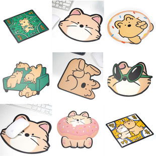 韩国scottie friends可爱狗狗朋友鼠标垫卡通猫猫PVC防滑鼠标垫