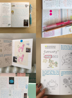 韩国Trust My Vibe纯色6个月计划本周计划手账日程本笔记日记本子