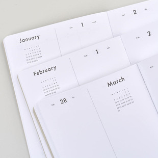 现货韩国Analogue Keeper简约2026年日程本两日一页日计划手账本