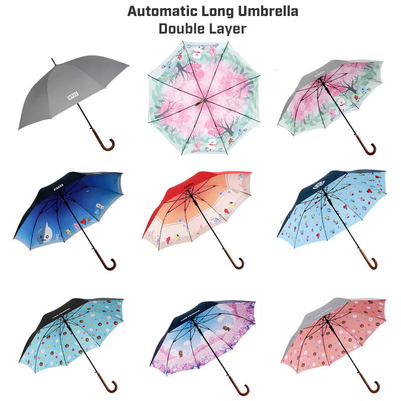 韩国monopoly卡通长柄伞弯把晴雨伞BT21/line friends全自动长伞|ruв категории начало ежедневно, зонтик/дождь/дождь/водостойкость, зонтик - от Buy2taobao.com для оказания профессиональной услуги покупки агента Taobao