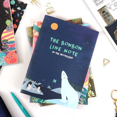 可爱韩国卡通办公线条记事本子