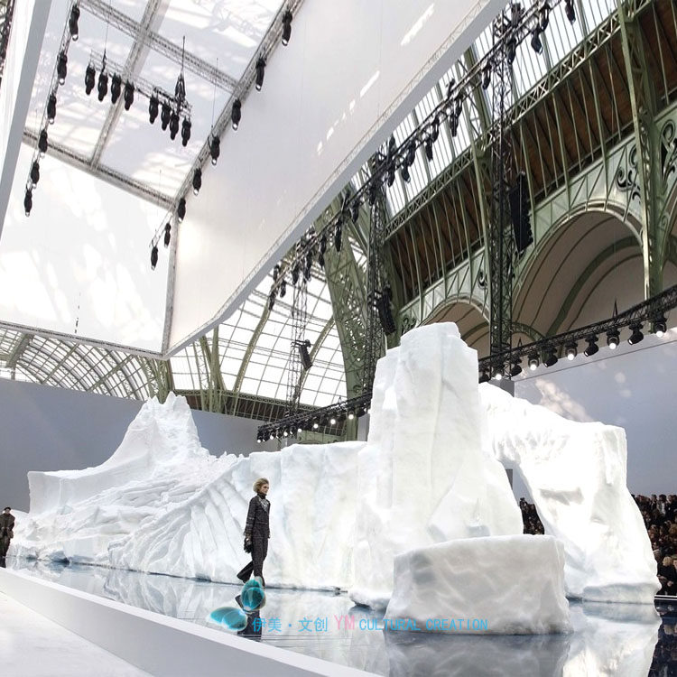 艺术创意冰山假山装置舞美舞台婚庆商场办公楼会所商业美陈定制做