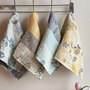 4条装】a类小毛巾25X50原创轻奢双面用纯棉纱布多功能毛巾洗脸巾