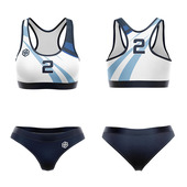 女士沙滩排球服专业沙滩排球服定制弹性面料速干透气内有胸杯