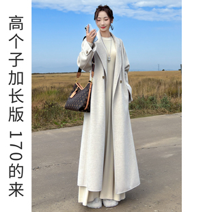 羊毛呢子大衣女双面羊绒女2026新款长款高个子韩系超好看毛呢外套