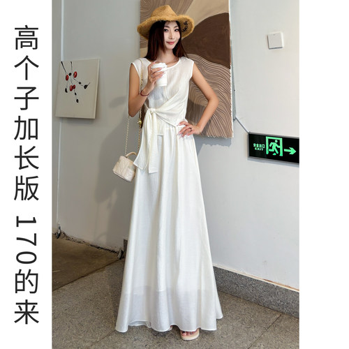 夏季绝美气质半身裙两件套加长