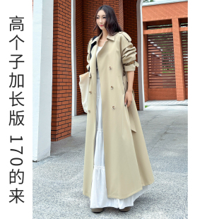 巨好看的风衣女款2026新款高级感韩里韩气超好看外套高个子加长版