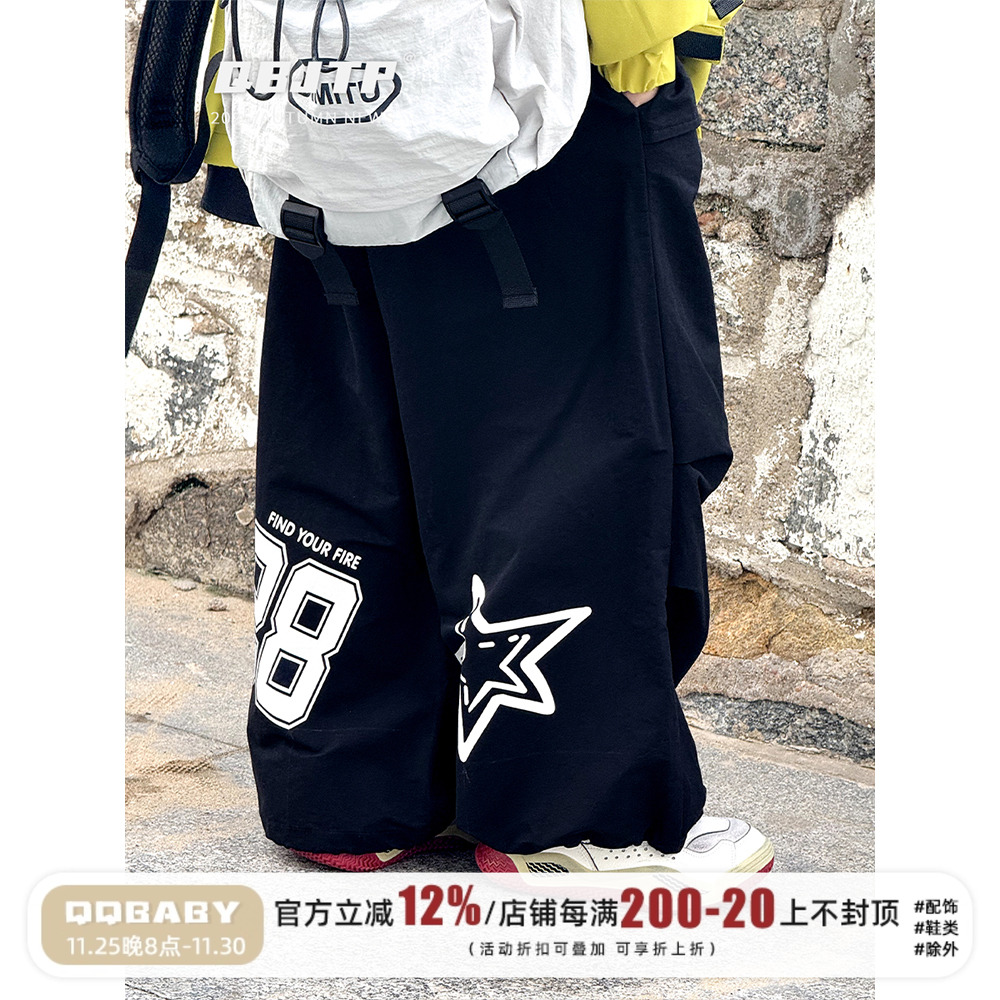 男童裤子秋装儿童美式休闲裤