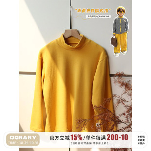 内搭儿童半高领长袖 冬季 T恤百搭上衣 男童打底衫 Q宝家童品10月新款