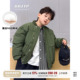 Q宝家童品11月新款 男童羽绒服夹克冬季 白鸭绒儿童三防保暖面包服