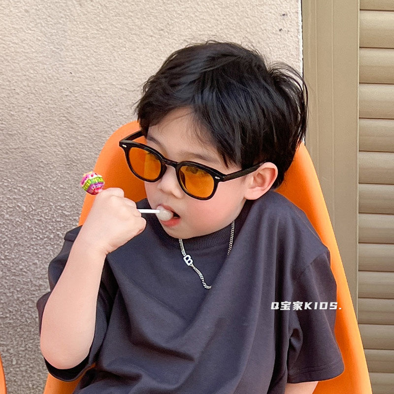 儿童墨镜潮酷夏季男童女童太阳镜