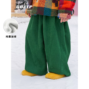 男童时尚 子儿童百搭休闲裤 弯刀裤 加绒裤 潮 冬季 Q宝家童品12月新款